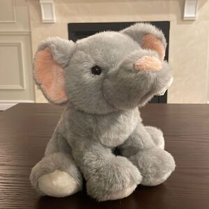 Gund Jungle Wonders Elephant Adorable Plush Grey Elephant #31085 Excellent Used